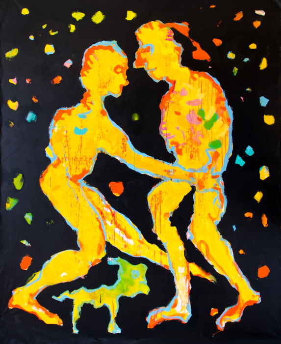 Dance, 2014, acrylics on canvas, 210 cm x 170 cm