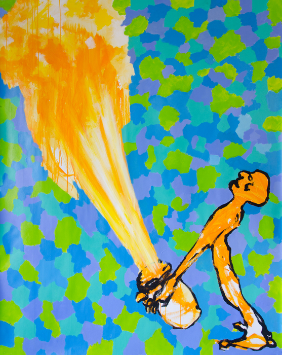 Fountain of joy, 2014, acrylics on canvas, 200 cm x 160 cm