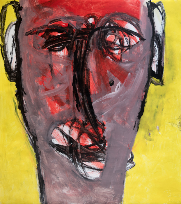Confused, 2015, acrylics on carton, 170 cm x 150 cm
