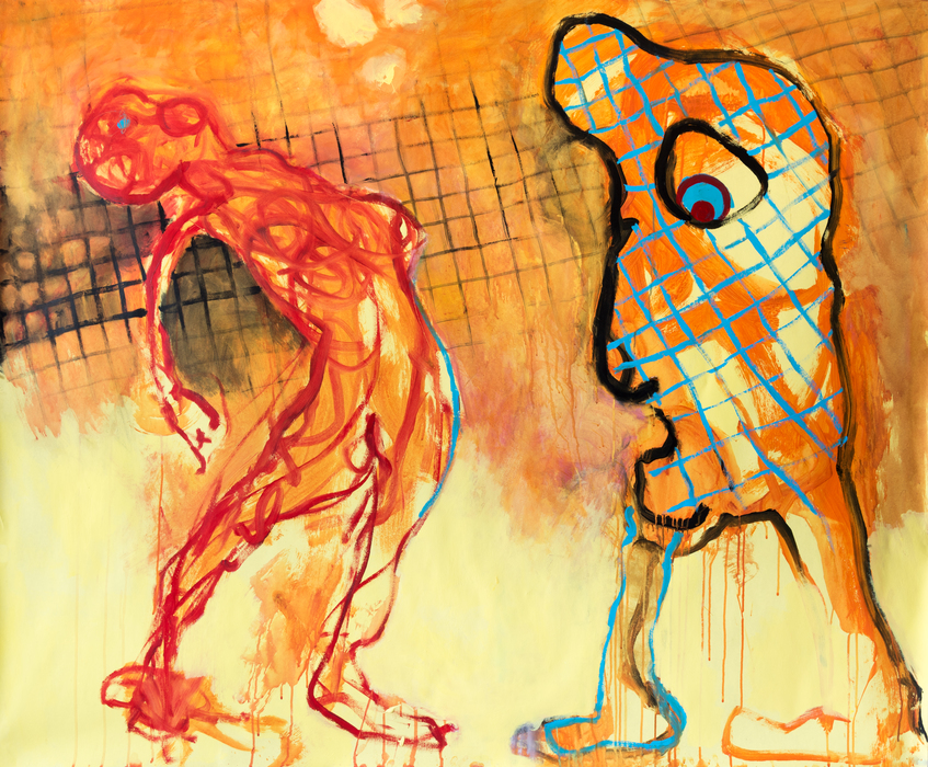 Ooops! 2015, acrylics on carton, 140 cm x 170 cm