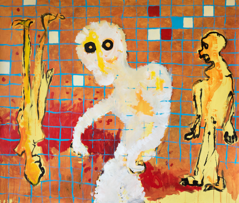 Phantom? 2015, acrylics on carton, 170 cm x 200 cm