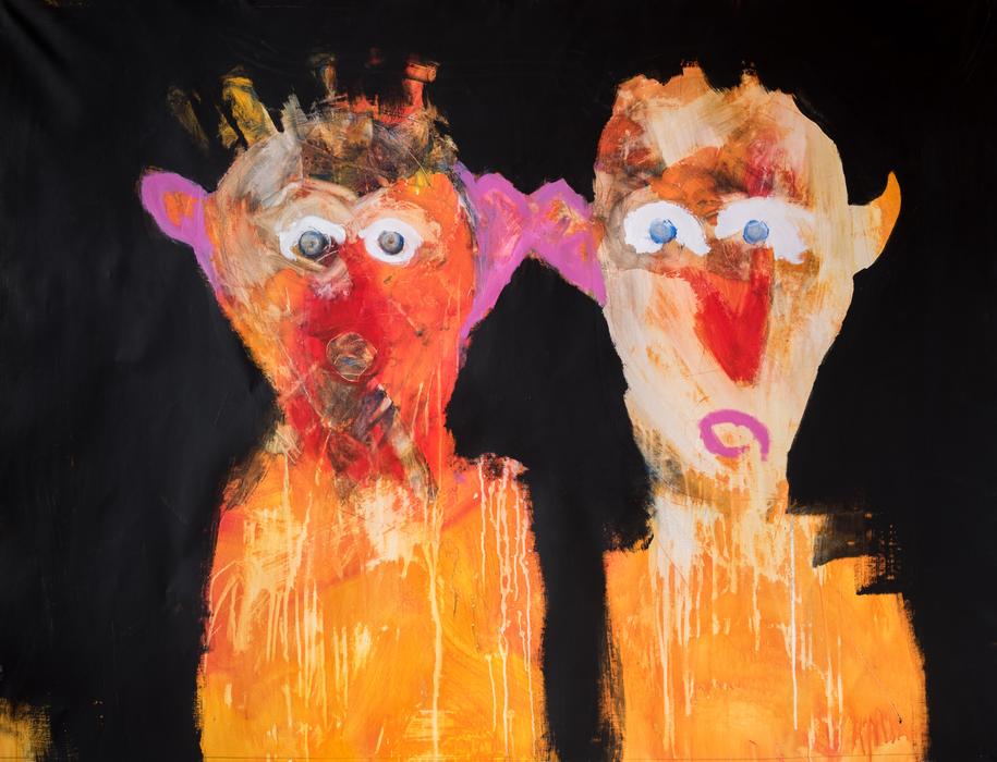 DUO, 2016, acrylics on canvas, 114 cm x 146 cm