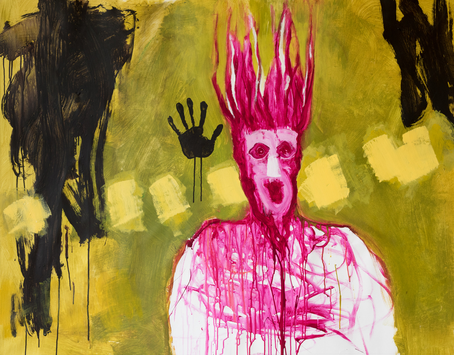 Qui est-ce? 2016, acrylics on canvas, 114 cm x 146 cm