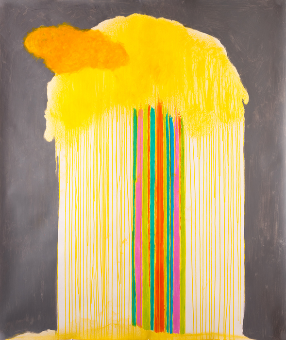 Rain, 2016, acrylics on carton, 200 cm x 170 cm