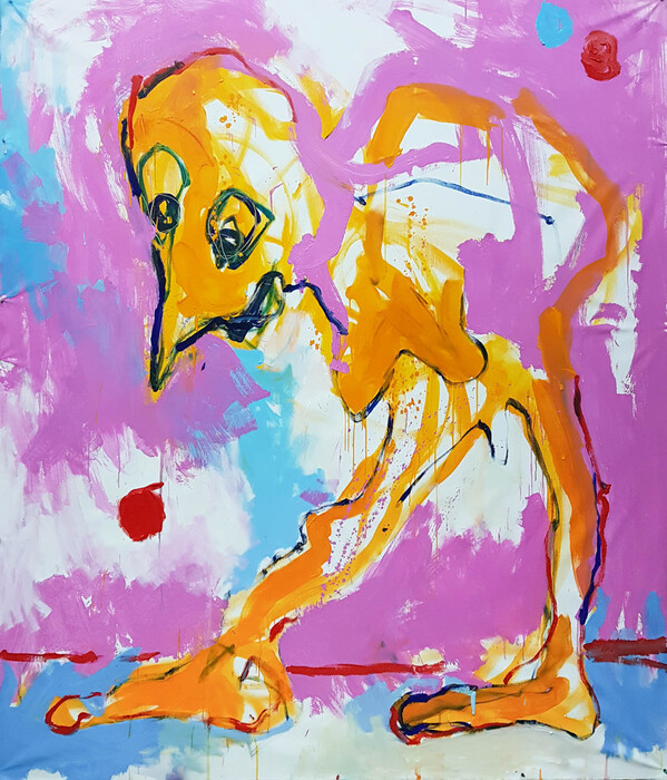 Qu'est-ce que c'est? Acrylics, 210cm x 170cm, 2017