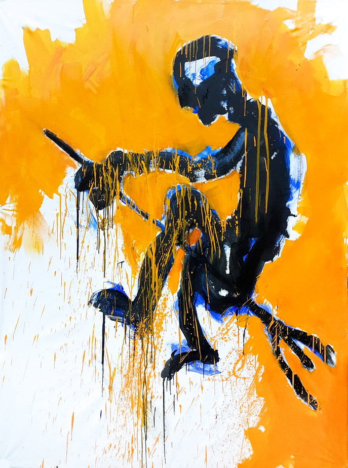 Acrylics on canvas, 210 x 170 cm, 2018