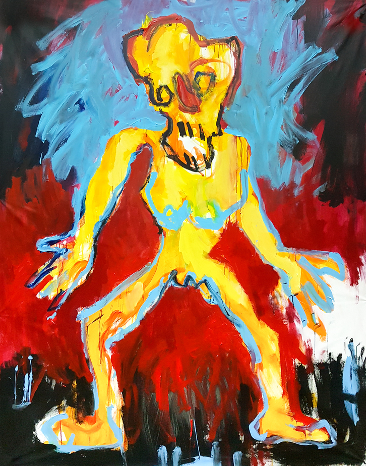 Acrylics on canvas, 210 x 170 cm, 2019