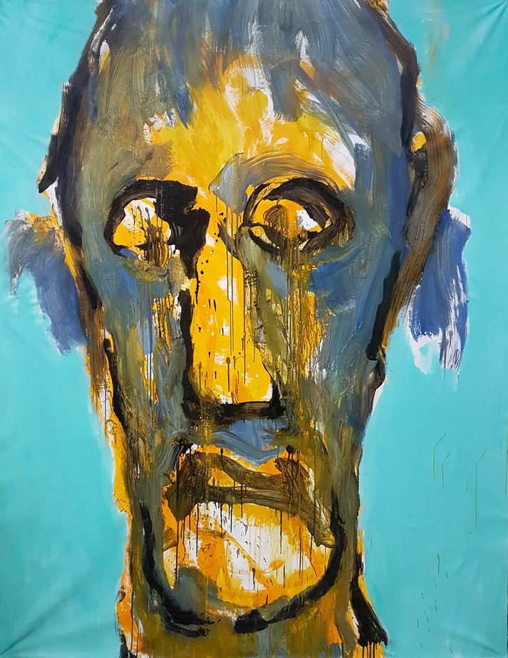 Acrylics. 210 x 150 cm. 2019