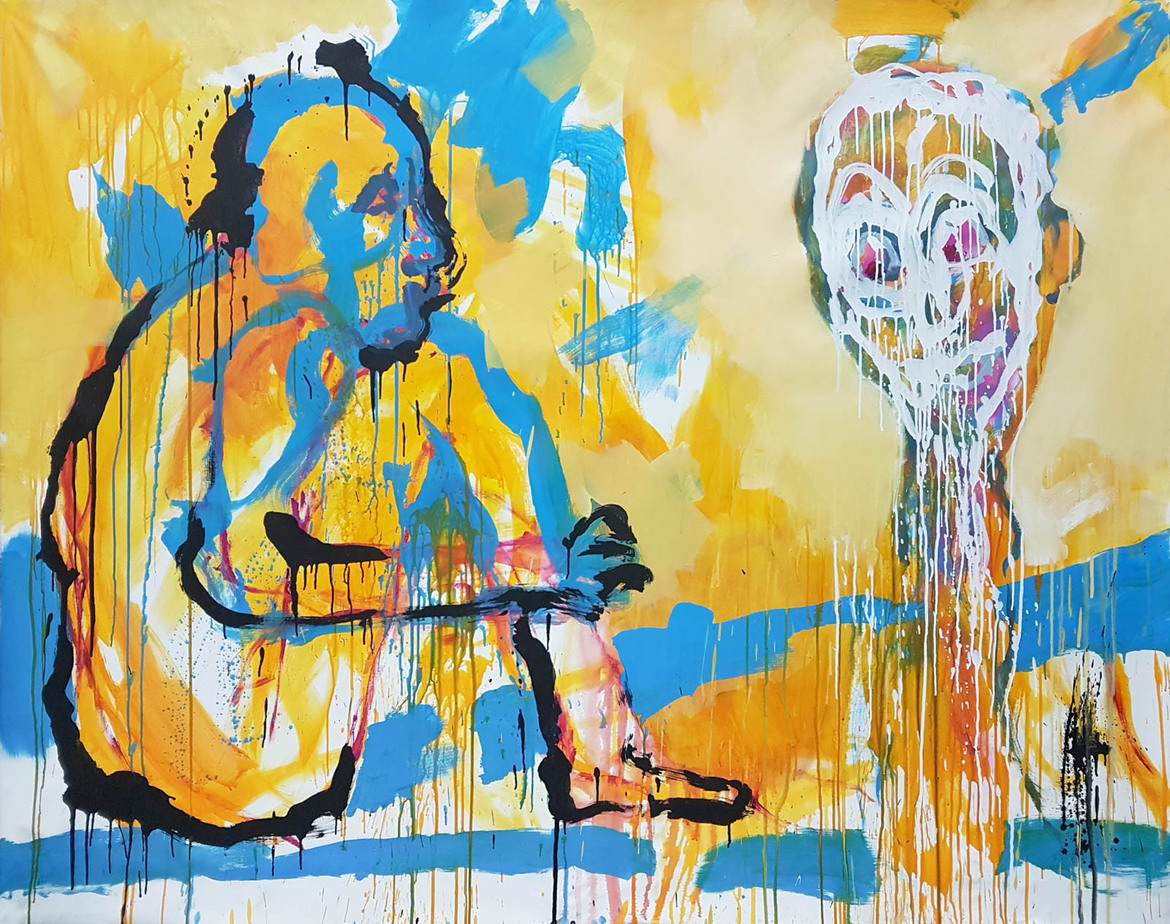 Acrylics. 170 x 210 cm. 2019