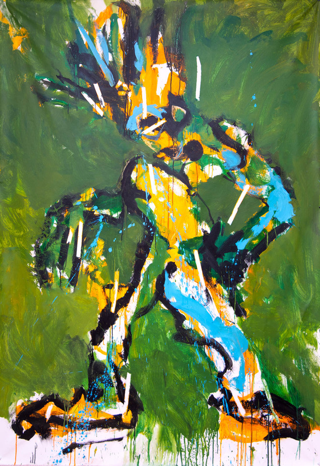 Acrylics. 210 x 170 cm. 2019