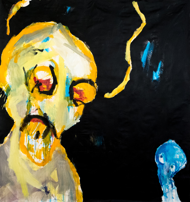 Acrylic, 210 cm x 210 cm