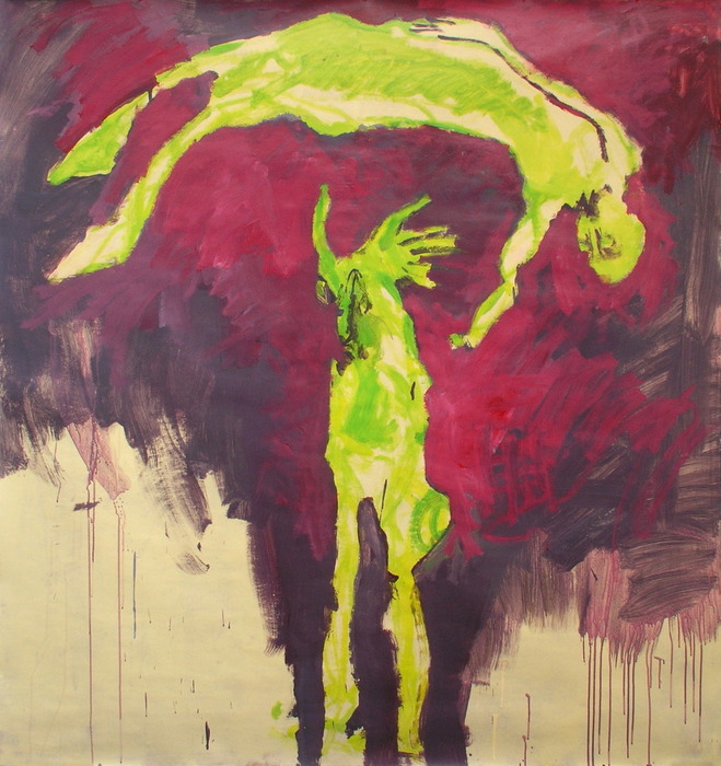 Naissance, 2009, 160 cm x 150 cm, acrylics.