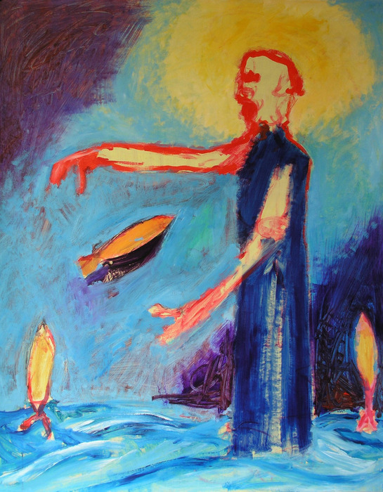 Saint Antoine, 2007, 160 cm x 125 cm, acrylics.