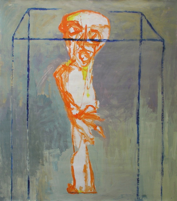 Caged, 2009, 160 cm x 140 cm, acrylics.