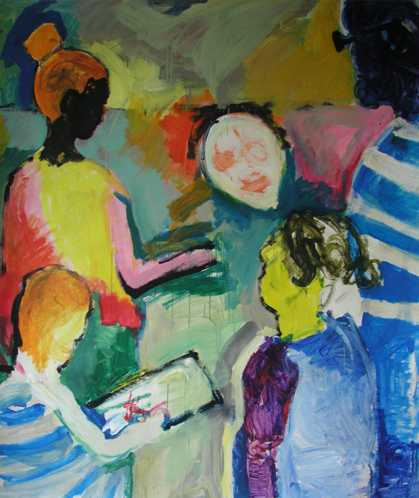 2006, 160 cm x 135 cm, acrylics.