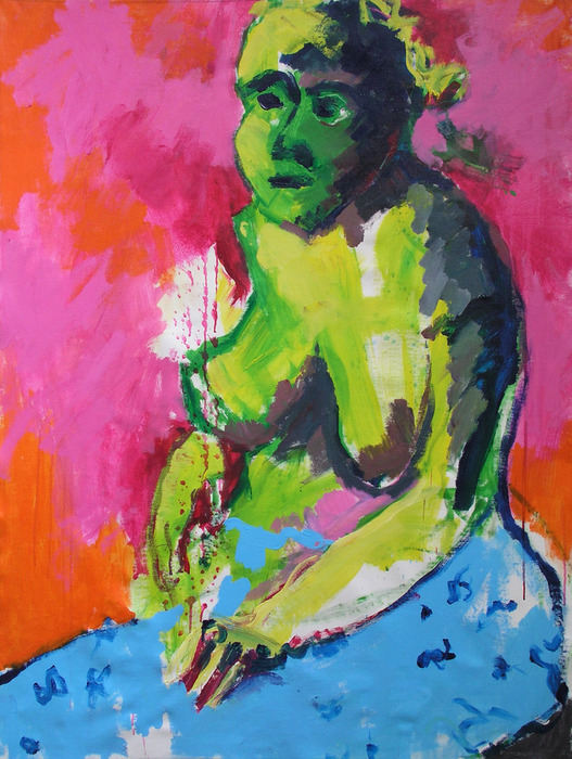 Madame, 2007, 130 cm x 97 cm, acrylics.