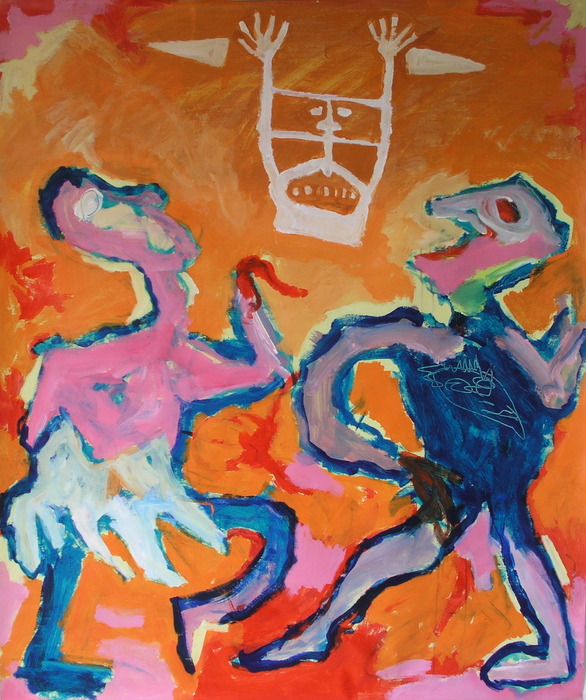 Danse Magique, 2007, 160 cm x 134 cm, acrylics.