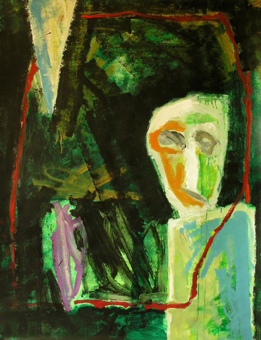 Sans Titre, 2010, 160 cm x 122 cm, acrylics.