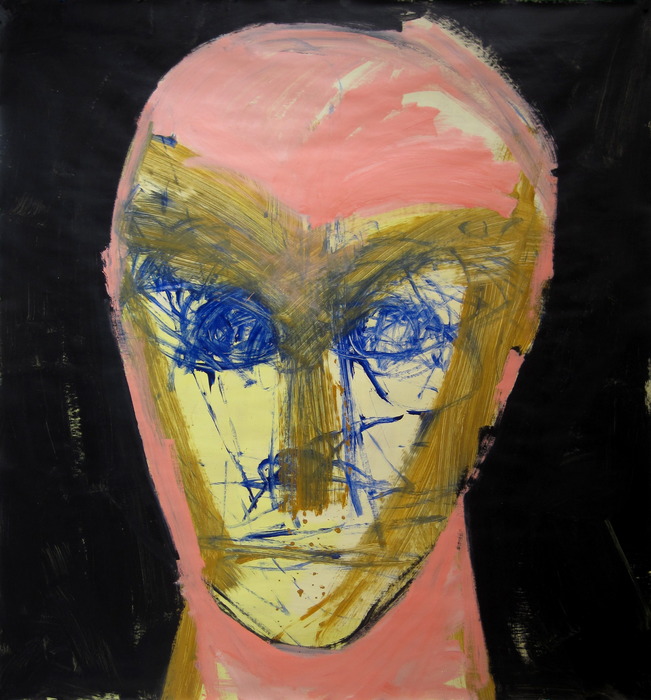 Head, 2009, 160 cm x 150 cm, acrylics