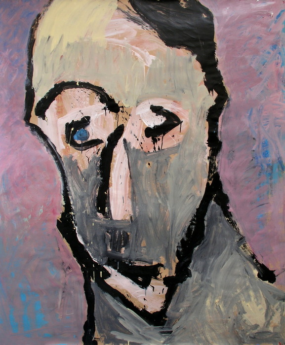 Head, 2009, 160 cm x 132 cm, acrylics