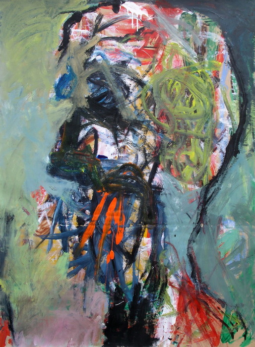 Head, 2009, 130 cm x 90 cm, acrylics