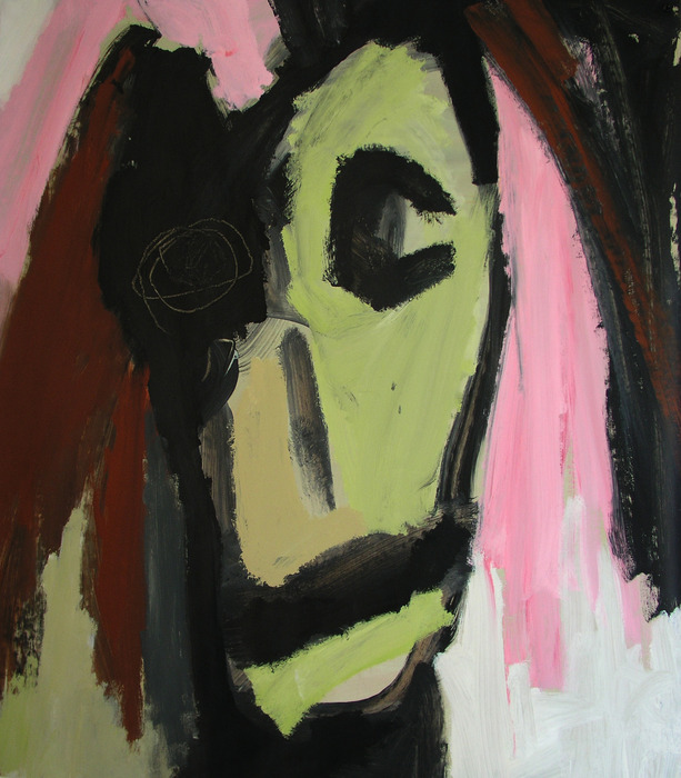 Hommage à Helene Schjerfbeck, 2009, 110 cm x 100 cm, acrylics