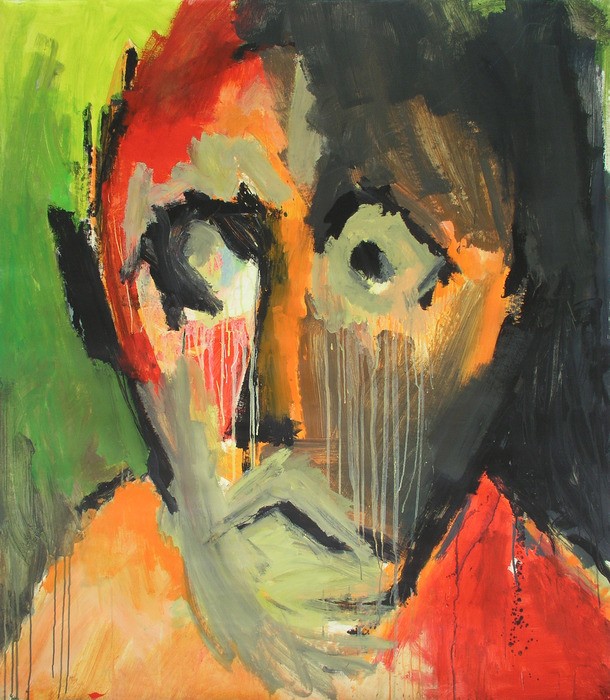 Head, 2009, 160 cm x 140 cm, acrylics