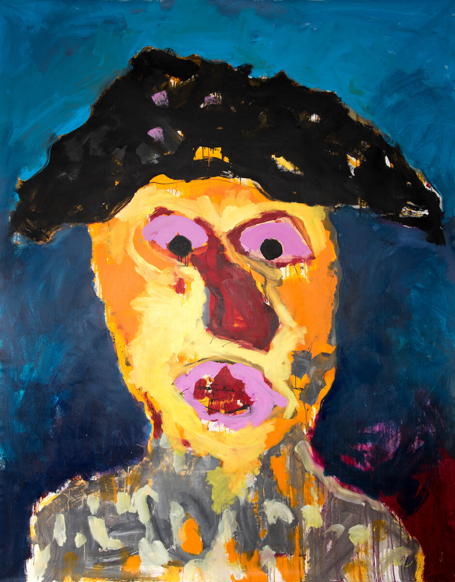 Tête. Acrylics. 210 x 170 cm. 2021