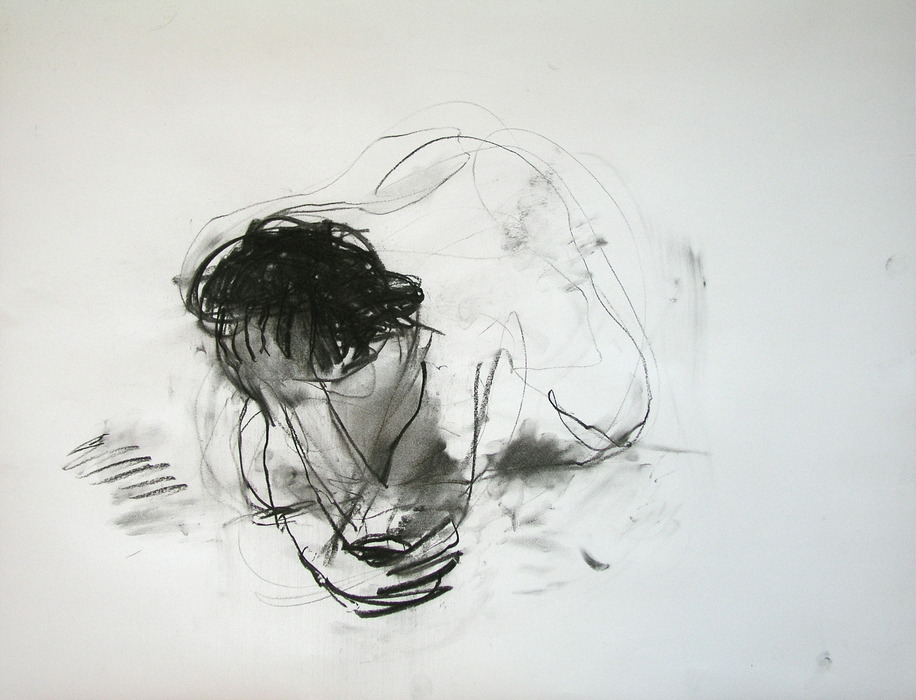 2008, 50 cm x 65 cm, charcoal.