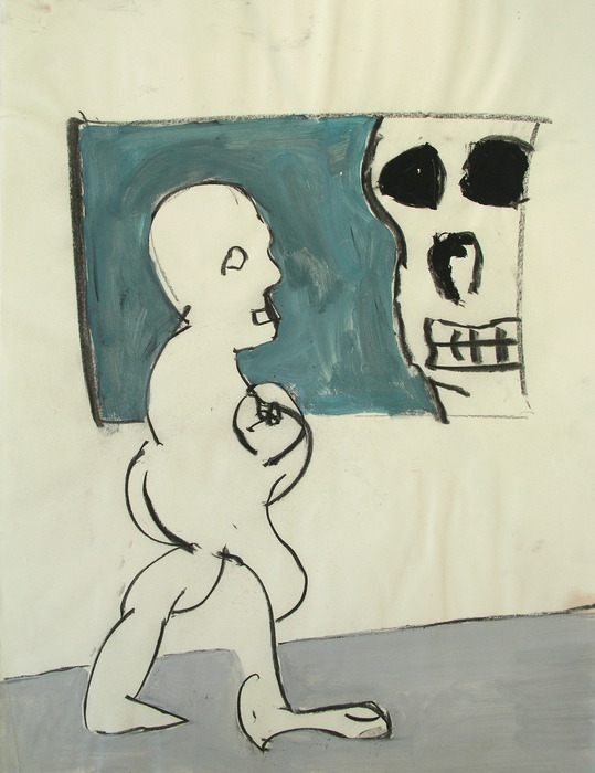 Drawing, 2008, 65 cm x 50 cm, mixed media.