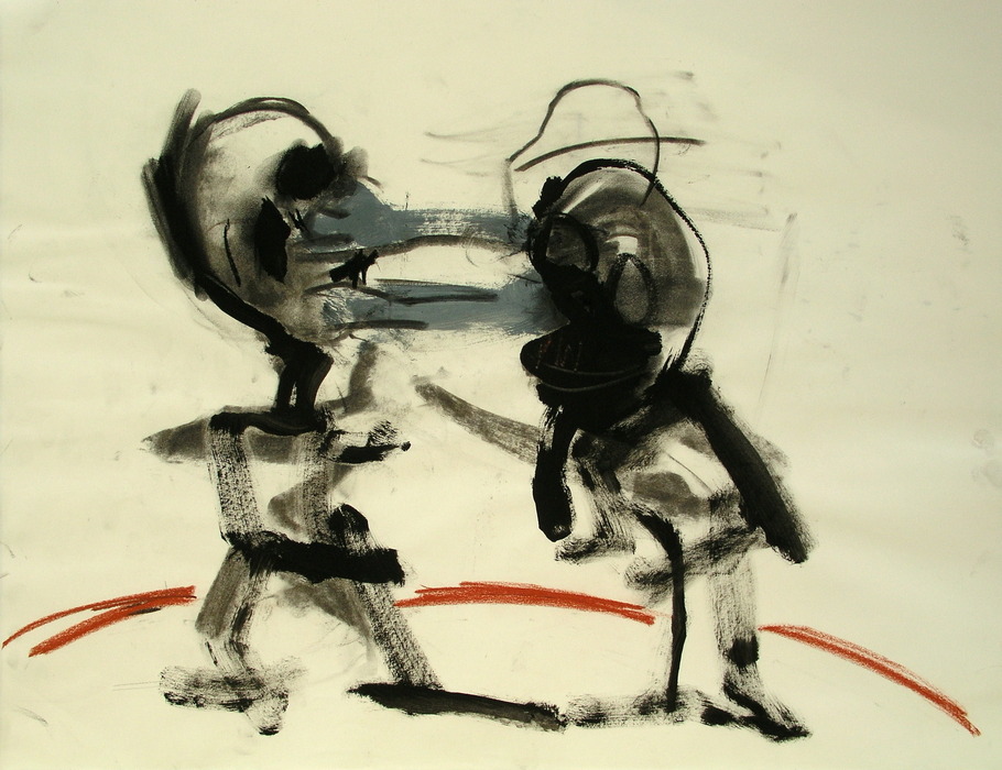 Drawing, 2008, 50 cm x 65 cm, mixed media.