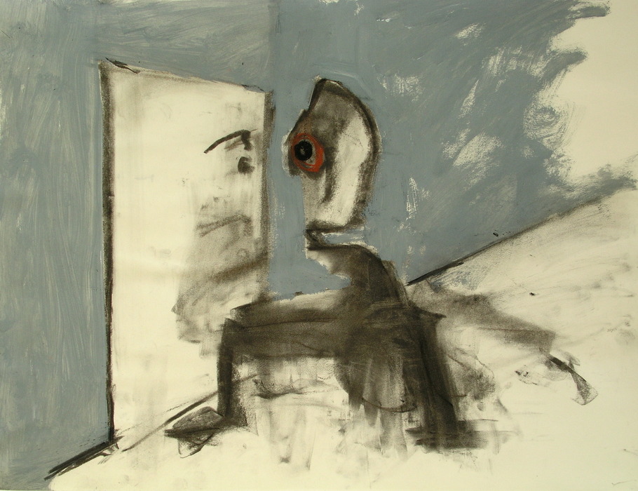 Drawing, 2008, 50 cm x 65 cm, mixed media.