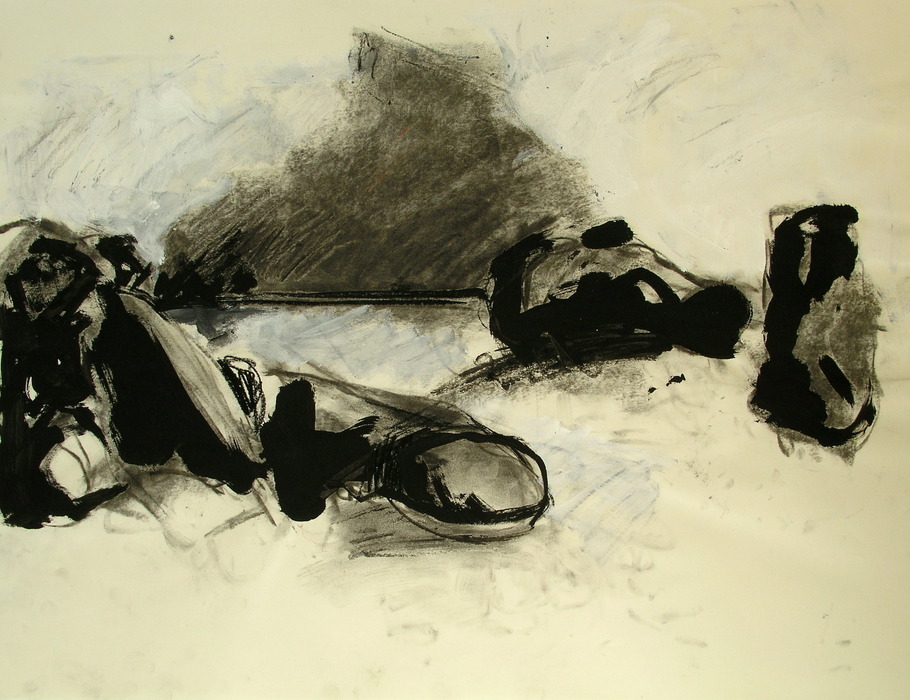 Drawing, 2008, 50 cm x 65 cm, mixed media.