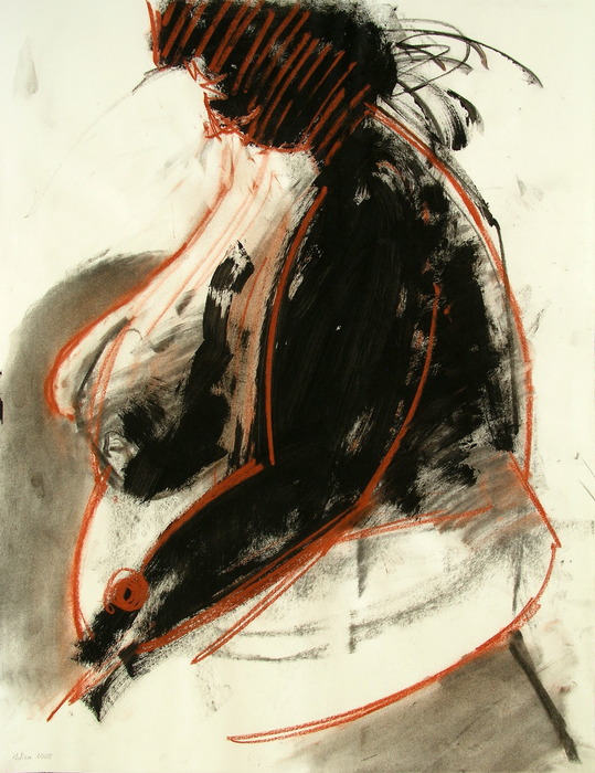 Drawing, 2008, 65 cm x 50 cm, mixed media.
