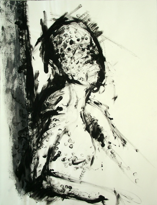 Drawing, 2008, 65 cm x 50 cm, mixed media.