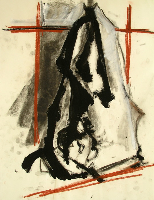 Drawing, 2008, 65 cm x 50 cm, mixed media.