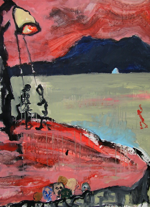 Die Glocken des jüngsten Gerichts, 2010, 130 cm x 97 cm, acrylics on canvas.