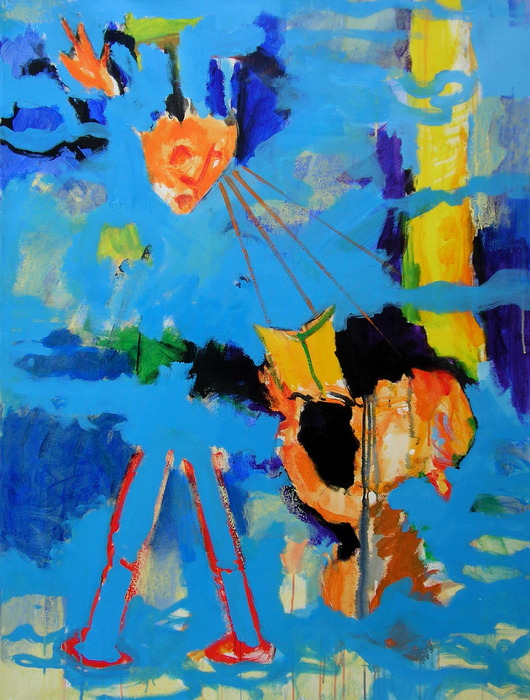 Inspiration divine, 2010, 130 cm x 97 cm, acrylics on canvas.