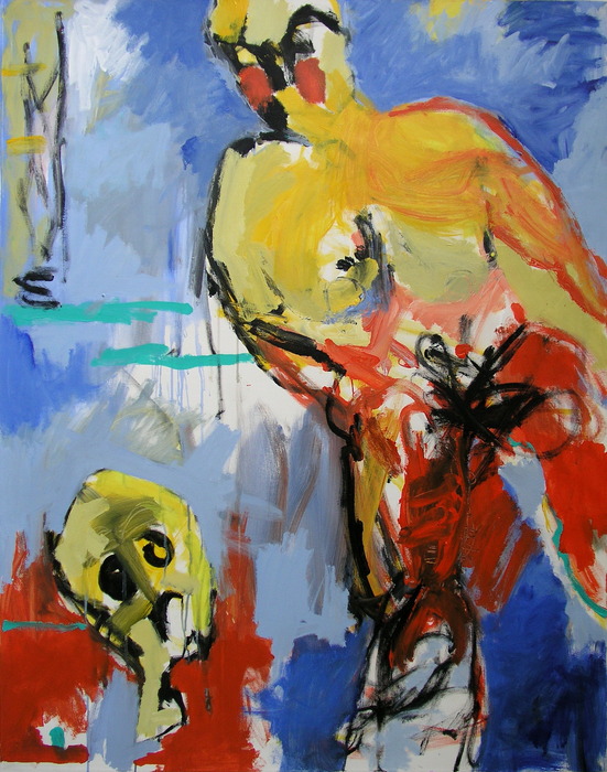 Qui es-tu? 2010, 146 cm x 114 cm, acrylics on canvas.