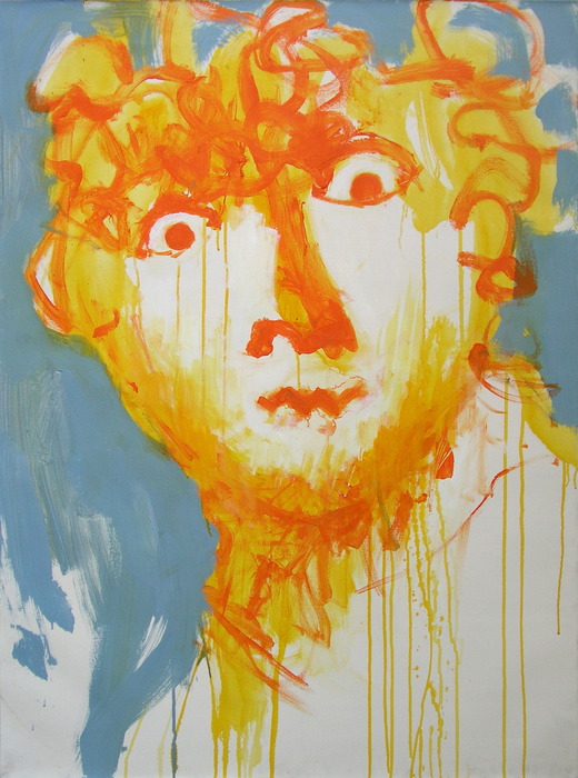 Hommage à Rembrandt, 2010, 130 cm x 97 cm, acrylics on canvas.