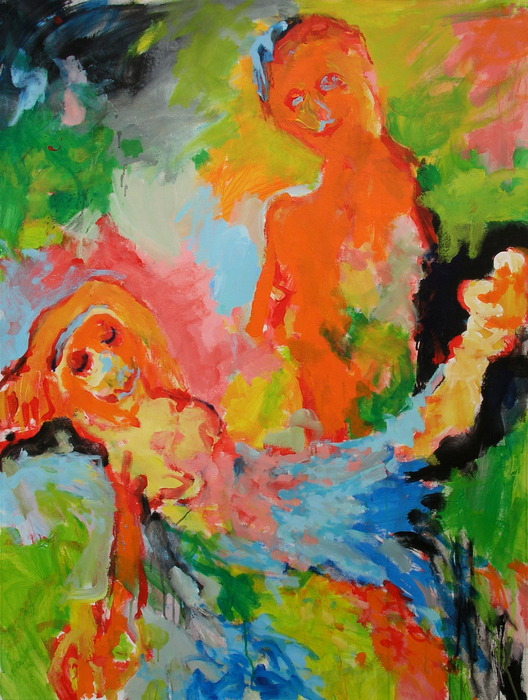 In Love, 2010, 130 cm x 97 cm, acrylics on canvas.