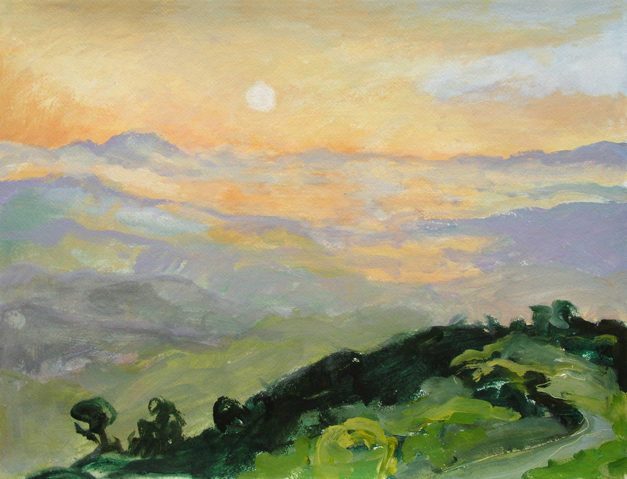 California, 2010, 45 cm x 59 cm, acrylics.