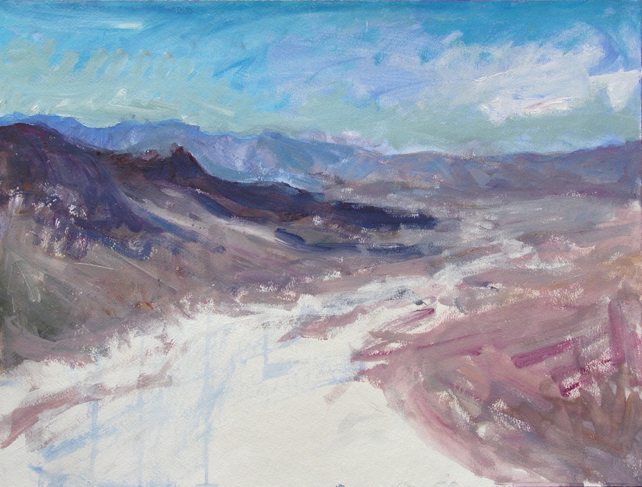 Death Valley, 2007, 45 cm x 59 cm, acrylics.