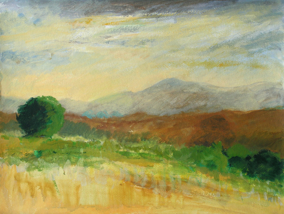 California, 2010, 45 cm x 59 cm, acrylics.